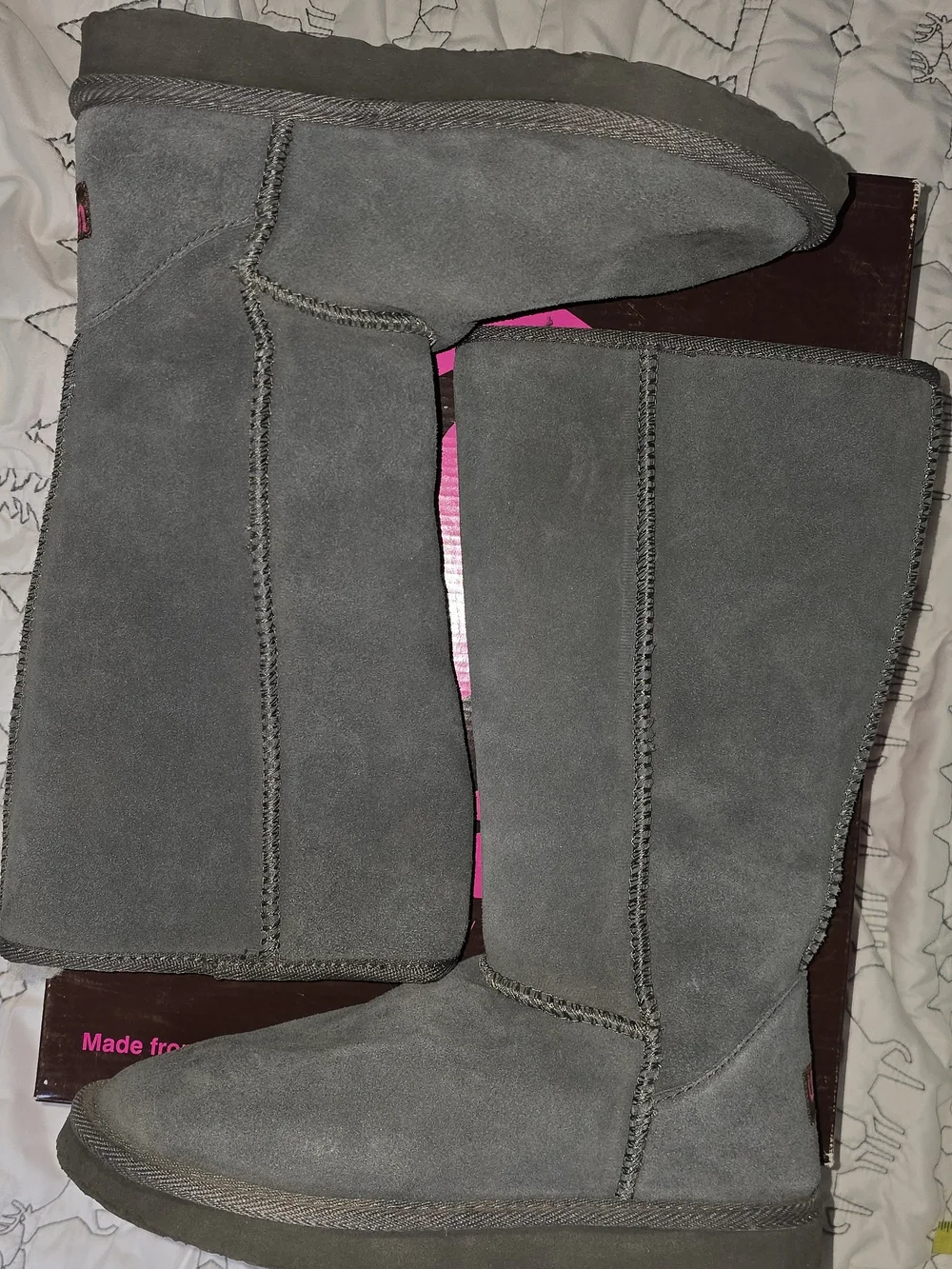 Ukala By Emu Charcoal Tall Boots
